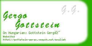 gergo gottstein business card